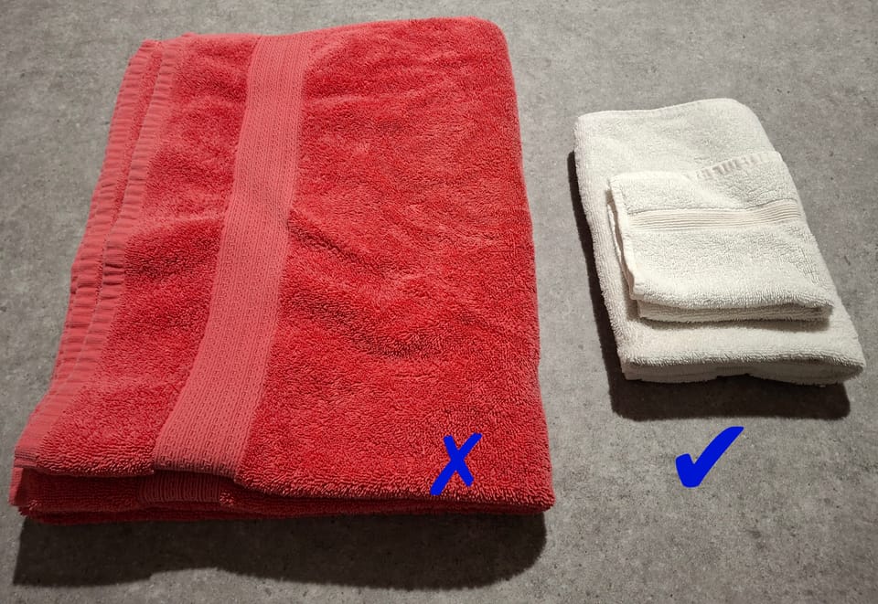 Why there are no bath towels on our boat